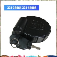 1 PCS 331/45908 331/33064  Cap  Tank Side Lock Cover Black with 2 Keys for  Excavator 3CX 3CXE 4CX 4