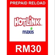 Maxis Hotlink Prepaid Top Up Reload (RM30)