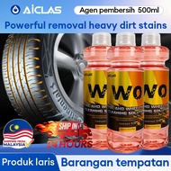 AICLAS Car shampoo Tire Cleaner Spray Tyre Shine Foam Pembersih Tayar Wheel Rim Gloss Rust Removal W