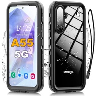for Samsung Galaxy A55 5G Case IP68 Waterproof A56 5G Phone Case with Built-in Screen Protector Mili