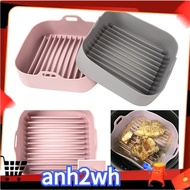【A-NH】2 PCS Silicone Grill Pan Multifunctional Air Fryers Oven Accessories Bread Fried Chicken Pizza Basket Baking Tray