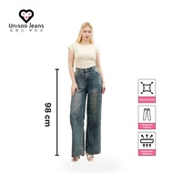 UNISOO JEANS - CK8009-2 Highwaist Jeans | Culottes Jeans | Highwaist Women's Jeans | Loose Jeans | B