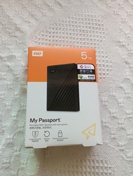 WD Western Digital My Passport 2.5" Usb3.0 Portable Hard Disk 5TB HDD 全新行貨 外置硬盤 (黑)