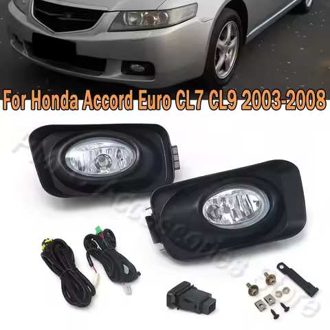 Fog Light Front Bumper Foglamp Upgrade Kit Additional Foglight Wires Switch Set For Honda Accord Eur