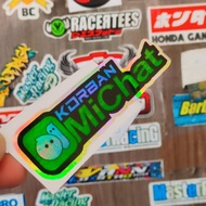 Motorcycle sticker corban michat B HOLOGRAM