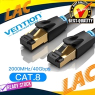 Vention RJ45 Cat8 Lan Cable 1 Meter Gigabit 40Gbps SFTP Gold / Cat 8 Lan Cable