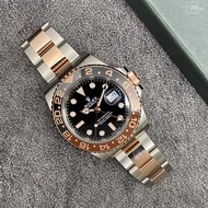 Pre Owned Rolex 126711CHNR GMT Master ll  40mm 勞力士 2手 沙士 細沙 玫瑰金鋼 雙色陶瓷圈 新淨