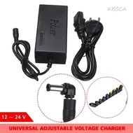 KISSCA Laptop Power Adapter, 96W 12-24V Laptop Charger Adapter, Office Adjustable Voltage Portable U