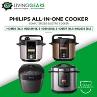 Philips HD2151 (5L) / HD2139 (6L) / Philips HD2237 HD2137 (6L) Computerized Electric Pressure Cooker Multi Cooker