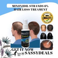 Minoxidil Strands 6% Minoxidil Topical Solution (60ml per bottle) Hair Grower beard Grower