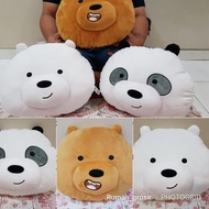 We Bare Bears Panda Bear Head Pillow