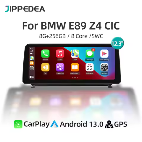 Android 13 8G 256G CarPlay GPS Navigation 4G WiFi Audio Stereo Car Radio For BMW E89 Z4 CIC 2009-201
