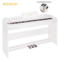 WENCAI  Digital Piano 88 Keys Upright Fully Weighted  Electric Pianos Wooden Classic 88 Keys Hammer 