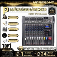 CT8 Professional Mixer 8 Channel - DSP Effects, Bluetooth 5.0, Power Phanton 48V, USB Play/Record, 3