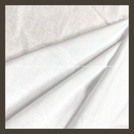 Calico Fabric / Kain Belacu / Thin Cotton DIY Fabric / Pure White Calico Fabric / Thin Cotton / 胚布