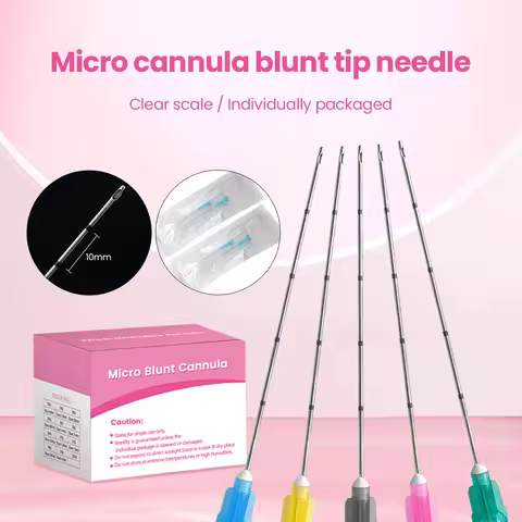 High Quality Sterile Micro Blunt Cannula Flexible 18G 100MM 22G 50MM 21G 70MM 25G Disposable Blunt M