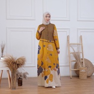 BAJU GAMIS BATIK 2024 MODEL BARU GAMIS BATIK MODERN TERBARU 2024 GAMIS BATIK PEKALONGAN WANITA MUSLI