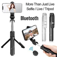 白色 便攜式補光自拍杆 鋁合金管自拍杆 三腳架 手機桌面支架  藍芽自拍杆 手機架 直播腳架 相機腳架