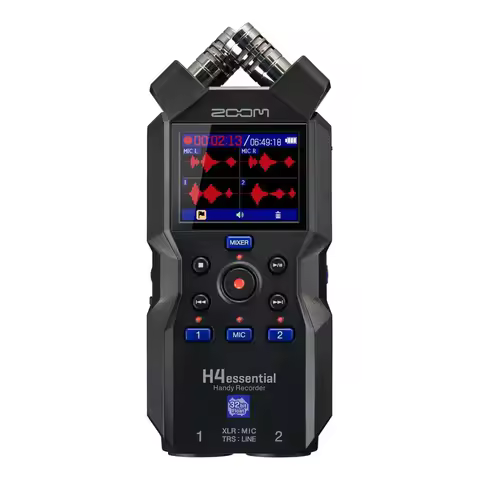 ZOOM H4essential 4-Track Handy Recorder, 32-Bit, Accessibility, Come with Furry Microphone Windscree