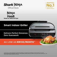 Ninja Foodi Smart XL Indoor Grill & Air Fryer with Digital Probe, Roast, Bake, Broil Dehydrate & Reh