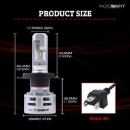 Novsight ใหม่ N9 LED ไฟหน้ารถ 60W 10000LM 9006 H4 H7 H11 LED ไฟหน้าชุดหลอดไฟ High Beam/Low Beam 6500