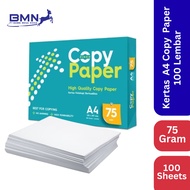Copy Paper A4 75 Gram 100 Sheets Quality White Photocopy Paper
