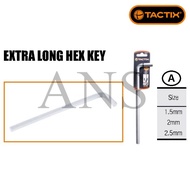 Tactix 206111,12,13 Extra Long Arm Hex Key-SET A ALLEN KEY