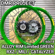 RXZ 1.60X18 EXCEL ASIA GREEN LIMITED ALLOY RIM RXZ MILI CATALYZER GREEN TAKASGO EXCEL ASIA GREEN RXZ