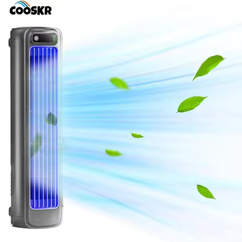Tower Fan Portable Bladeless Table Fan 2000mAh USB USB Rechargeable for Bedroom Home Office Desktop 