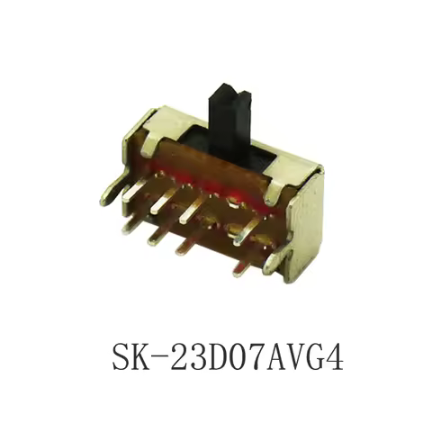 10PCS High Quality Interruptor SK-23D07AVG4 2P3T Micro Slide Switch 8Pin 3Positons PCB Mount Toggle 