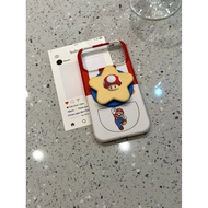 Cartoon Cute Stripes Running Stars Mushroom Man Suitable for ihone17promax Apple 16pro Phone Case 15