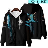 Game Arknights 3D Zipper Hoodies Men Casual Sweatshirts Rhodes Island Texas Amiya Chen Lappland Exus
