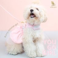 Glitter Pooch ชุดรัดอก สายจูง เสื้อผ้า สุนัข หมา แมว สัตว์เลี้ยง พร้อม สายจูง รุ่น Lady Victorian Pi
