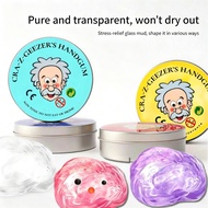 Stress-relief toy, non-Newtonian fluid liquid glass clay, transparent colored clay, slime, foaming g