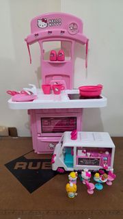 ⚠️不散⚠️Hello Kitty 玩具廚房連餐車玩具套裝