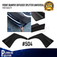 Universal Aero Car Deffuser / Vios Gen 3 Car Front Bumper Lip 504 Splitter Spoiler Diffuser 1 Pair #