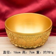 純銅日進鬥金銅錢缸聚財黃銅米缸招財進寶銅缸轉聚寶盆擺件銅碗