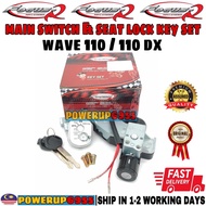 WAVE110 / WAVE110 DX FOCUS-R MAIN SWITCH & SEAT LOCK KEY SET KUNCI ON / OFF FOCUS R APIDO FOR HONDA