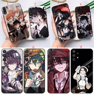 Samsung A20 A30 A20S A30S A40S A50S A70 A31 A41 A51 A71 A81 A72 4G H4 Bungou Stray Dogs Soft black p