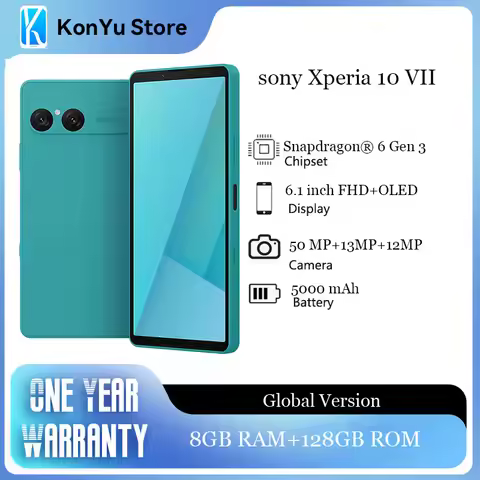Sony Xperia 10 VII 5G Smartphone 120Hz Snapdragon® 6 Gen 3 Mobile Platform 6.1inch FHD+HDR OLED Disp