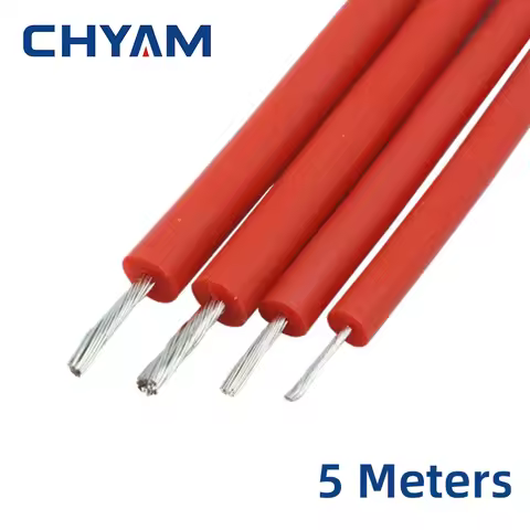 5m Red Soft Silicone Wire High-voltage Wire And Cable 10KV 15KV 20KV-20AWG 18AWG 17AWG 15AWG Anti-br