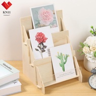 Card Display Stand Greeting Card Display Multifunctional Card Stand 3 Tier Wooden Card Display Stand