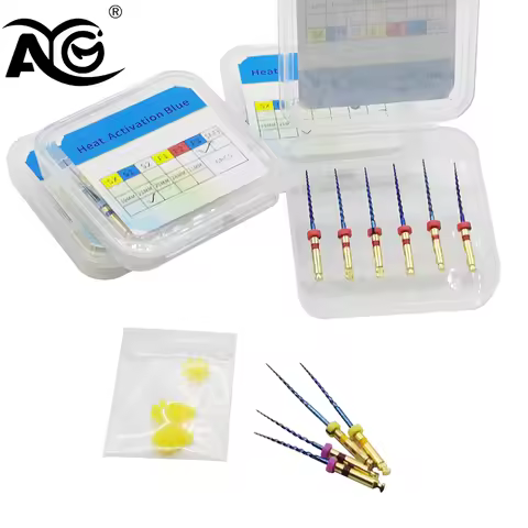 AG 6Pcs Dental SX-F3 Blue Nitinol Rotary Universal Engine Endodontic Files Heat Activated Files Dent