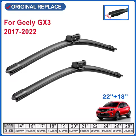 For Geely GX3 For GeYuanjing Maple Geometry X3 V3 30X EV Pro EX3 Kungfu Cow 2017 2022 Wiper Blades R