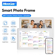 MeeGoo Smart Digital Photo Frame WiFi Family Calendar Sync Touchscreen IPS Display Voice Reminder