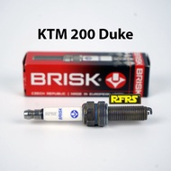 หัวเทียน BRISK PREMIUM RACING แกนเงิน KTM 200 Duke Spark Plug (SY01RC) รองรับทุกน้ำมัน Made in EU