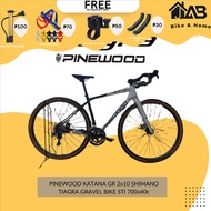 Share:  0 JAB.[High-End]. PINEWOOD KATANA GR 2x10 SHIMANO TIAGRA GRAVEL BIKE STI 700x40c, 2x10 Speed