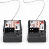2Pcs Flysky FS-GR3E AFHDS 2.4G 3CH Receiver for FS-GT2 FS-GT2B FS-GT3B FS-GT3C FS-IT4S RC Car Boat