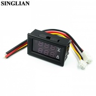 DC0-100V 10A 50A 100A Voltmeter Ammeter Red Blue LED Amp Dual Digital Volt Meter Gauge 0.56 39; 39; LED Display 50A 100A Diverter