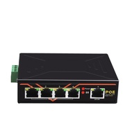 Industrial 5 Port Fast Ethernet POE Switch 802.3 AF/AT